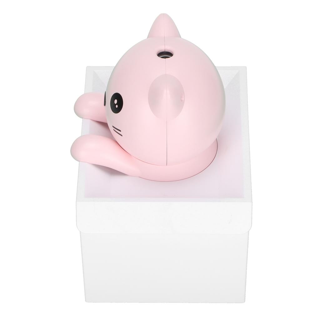 Air Humidifier 330ml Mute Adjustable Fog Mode Cat Shape Portable Humidifier with Color LED Light for Office Bedroom Car