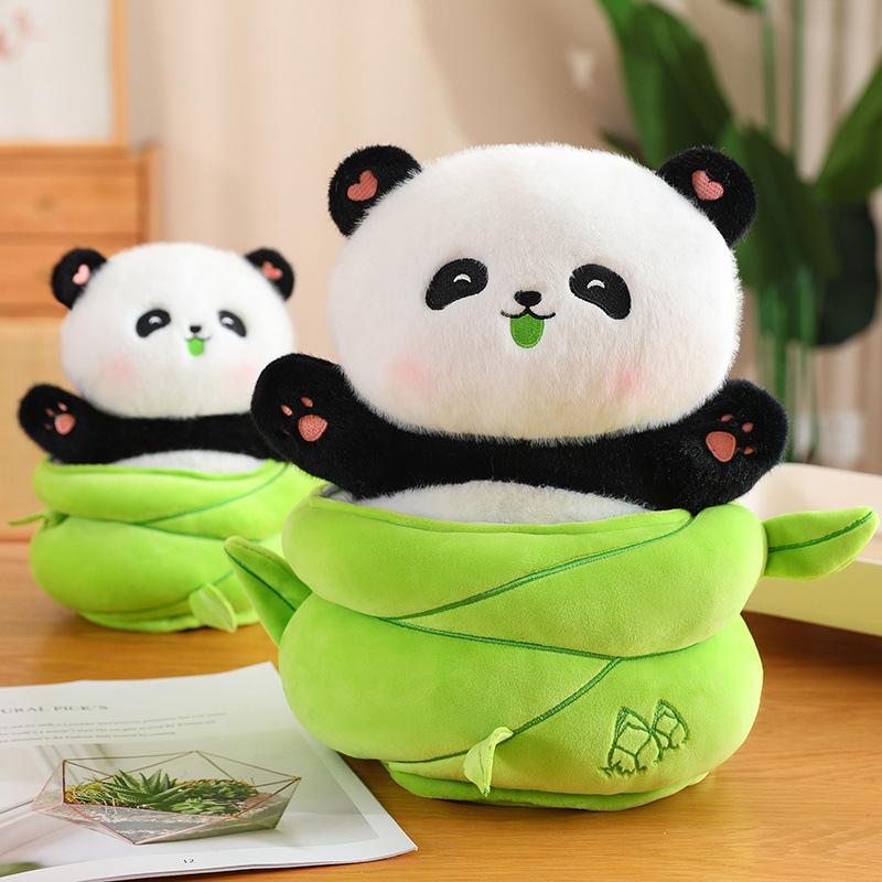 Bamboo Shoots Panda Doll Cute Giant Panda Plush Toy Sichuan Giant Panda Doll Child Birthday Gift