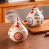 Cute Chick Ceramic Canister Candy Jar Storage Jar with Lid