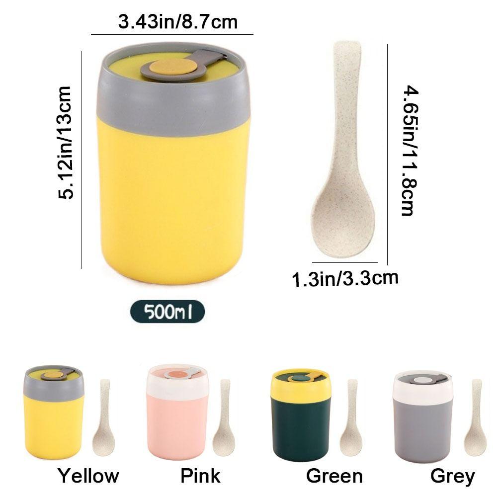 Heat Preservation Thermal Lunch Box Stainless Steel Insulated Soup Cup Soybean Milk Cup  for Home