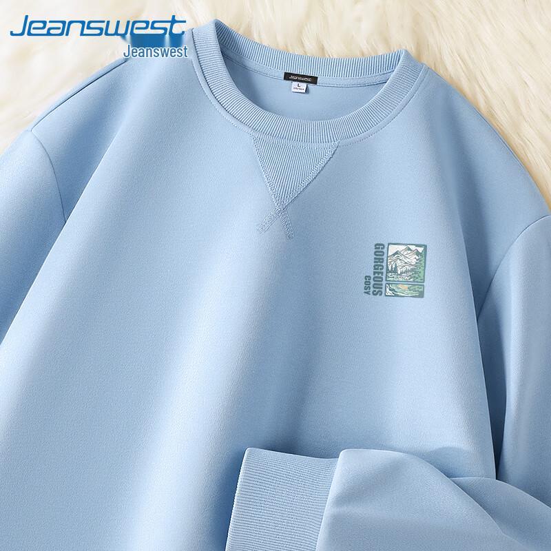 

Jeanswest Men s 2025 Spring Crew Neck Sweatshirt 5XL