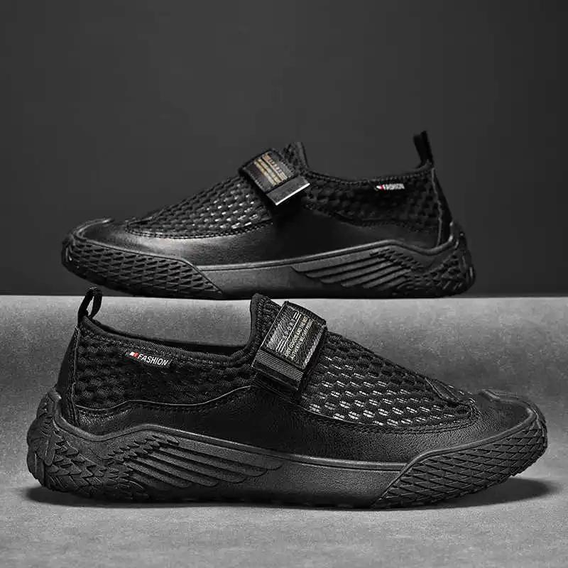 Fashion Without Laces Mocasin Elegant Ankle Boots Sneakers High Tops Shoes Men's Big Size Sneakers Sport Traning Products