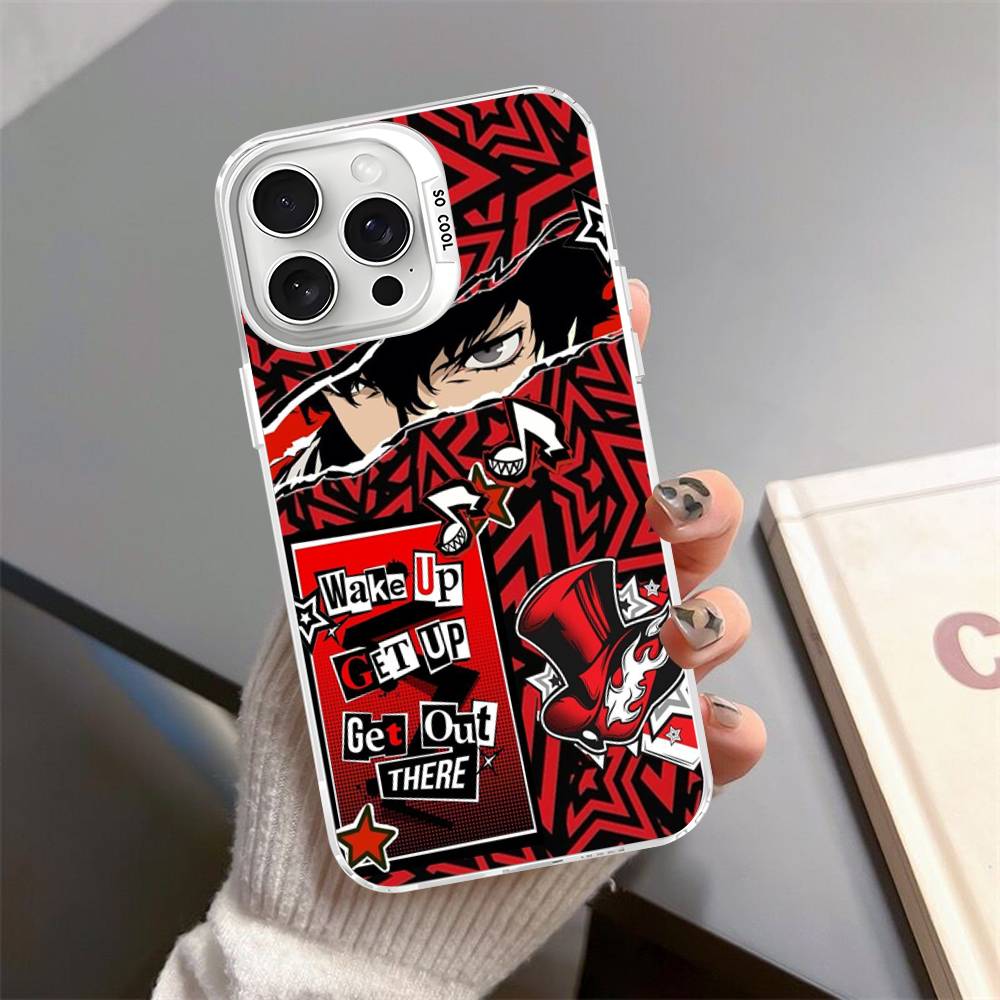 Persona 5 Colorful Phone Case For iPhone 17 16 15 14 13 12 11 Pro Max Plus Matte Cover