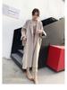 2025 Autumn/Winter Korean Style Slimming Plus Size Mid-Length Wool Coat