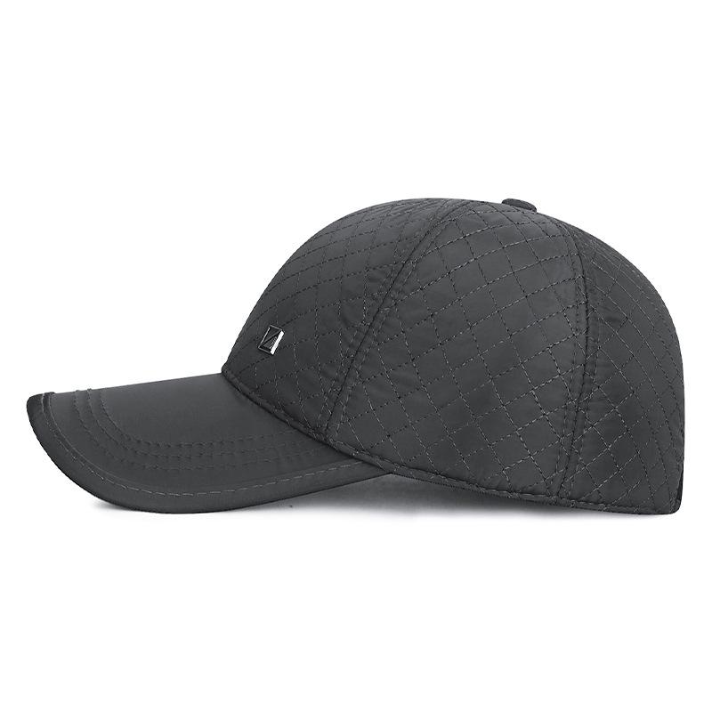 Hut Herren Herbst Winter Samt Ohrenschutz Warme Mütze Papa Baseballkappe