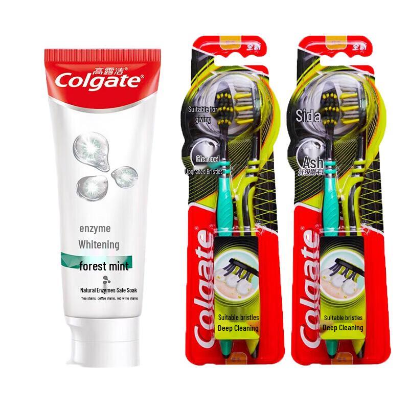 Colgate Whitening Toothpaste & Deep Clean Toothbrush Family Pack