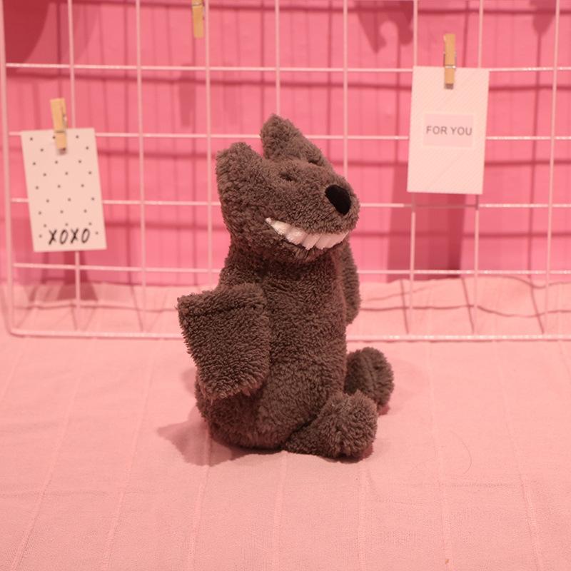 The same smiling big tooth doll, creative plush toy with hand gift, grab machine doll, throw cloth doll