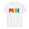 Men Women Clothing Pride LGBTQ Rainbow Graphic Merch Tees Short Sleeve Cotton O-neck Fashion T-shirt Unisex Streetwear Summer