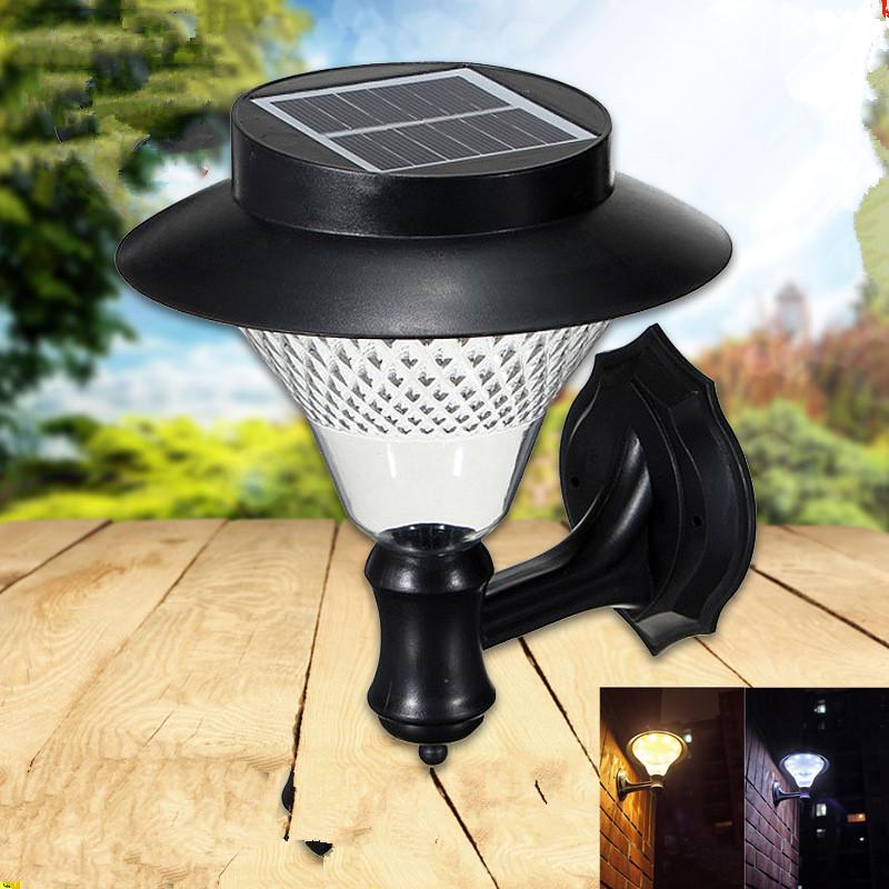 

16LED Outdoor Solar-Powered Wall Lamp Yard Fence Stair Street Light Decoration