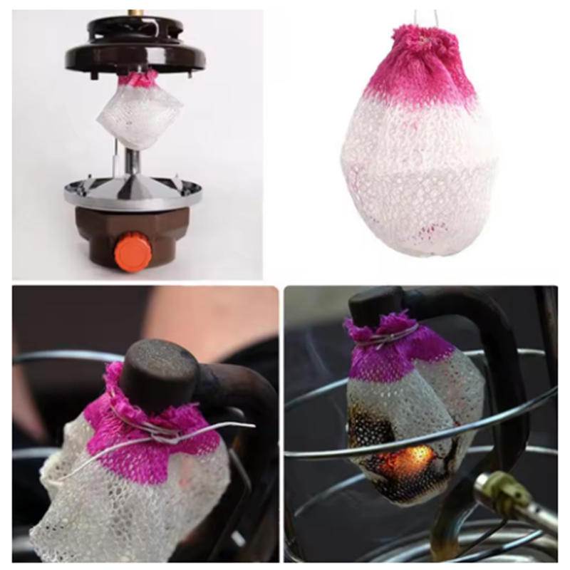 10PCS Outdoor Camping Gas Lantern Light Mantles Gauze Mesh Gas Lantern U-shap Mantle Kerosene Lamp Cover For Camping Accessories