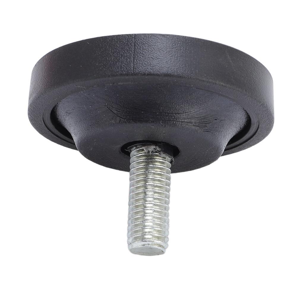 4pcs Black Furniture Leveling Feet M10 Thread Rubber Feet Bumpers Noise Reduction