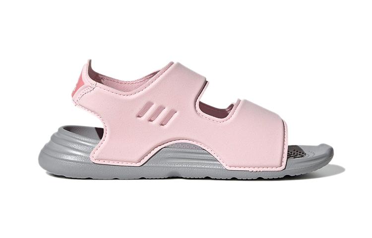 Adidas Swim Sandal Synthetic Leather Comfortable Cushioning, Wear Resistant Children's Sandals Pink FY8937