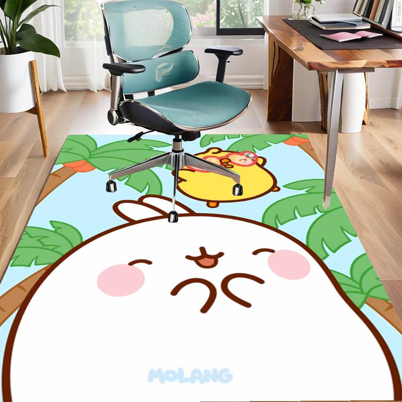 Molang Design Area Rug - Non-Slip, Soft & Cozy Floor Mat for Living Room, Bedroom, Office - Indoor/Outdoor Decorative Carpet