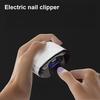 Multi-functional Electric Nail Clipper with LED Kids Adults Seniors Automatic Nail Trimmer Rechargeable Baby Manicure Grinding File Fingernail Cutter