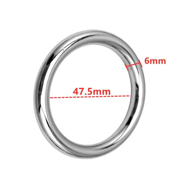 Small Large Male Ball Scrotum Stretcher Metal Penis Lock Cock Ring Bondage Restraint Delay Ejaculation BDSM Sex Toy for Man