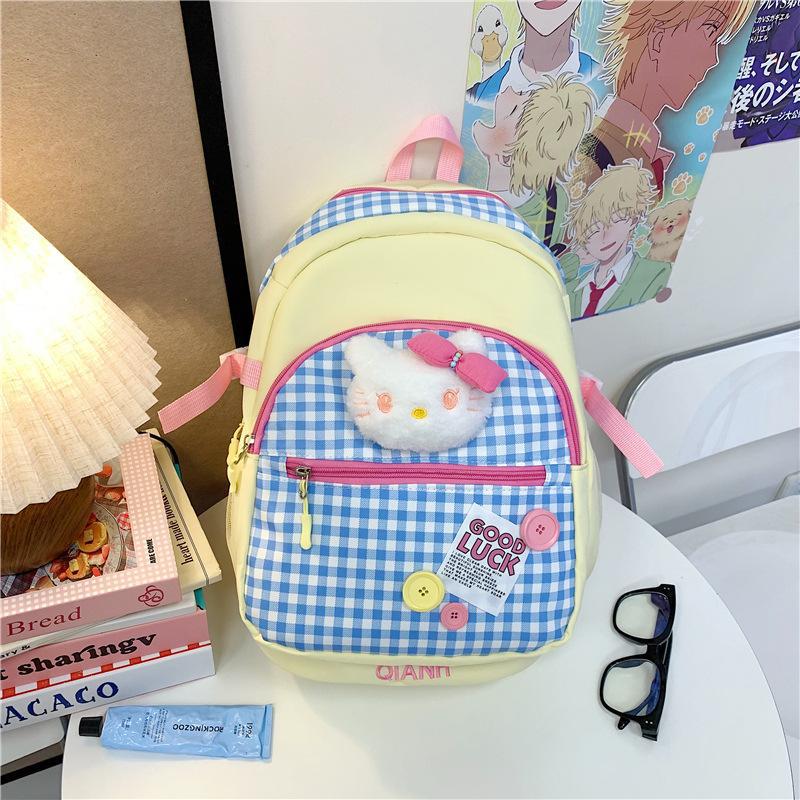 Schoolbag milk fufu cute childlike cartoon cat backpack primary school students class holiday travel full of vitality small backpack