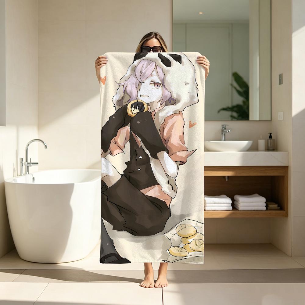 Sci-fi Mystery Anime UN-GO Towel Microfiber soft Beach Towel for Travel Fitness Sauna Bathing Camping