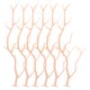 6Pcs Artificial Antler Shaped Coral Branches Light Color Fake Dry Twigs for Party Layout Props DIY Headband Branches Home Decor