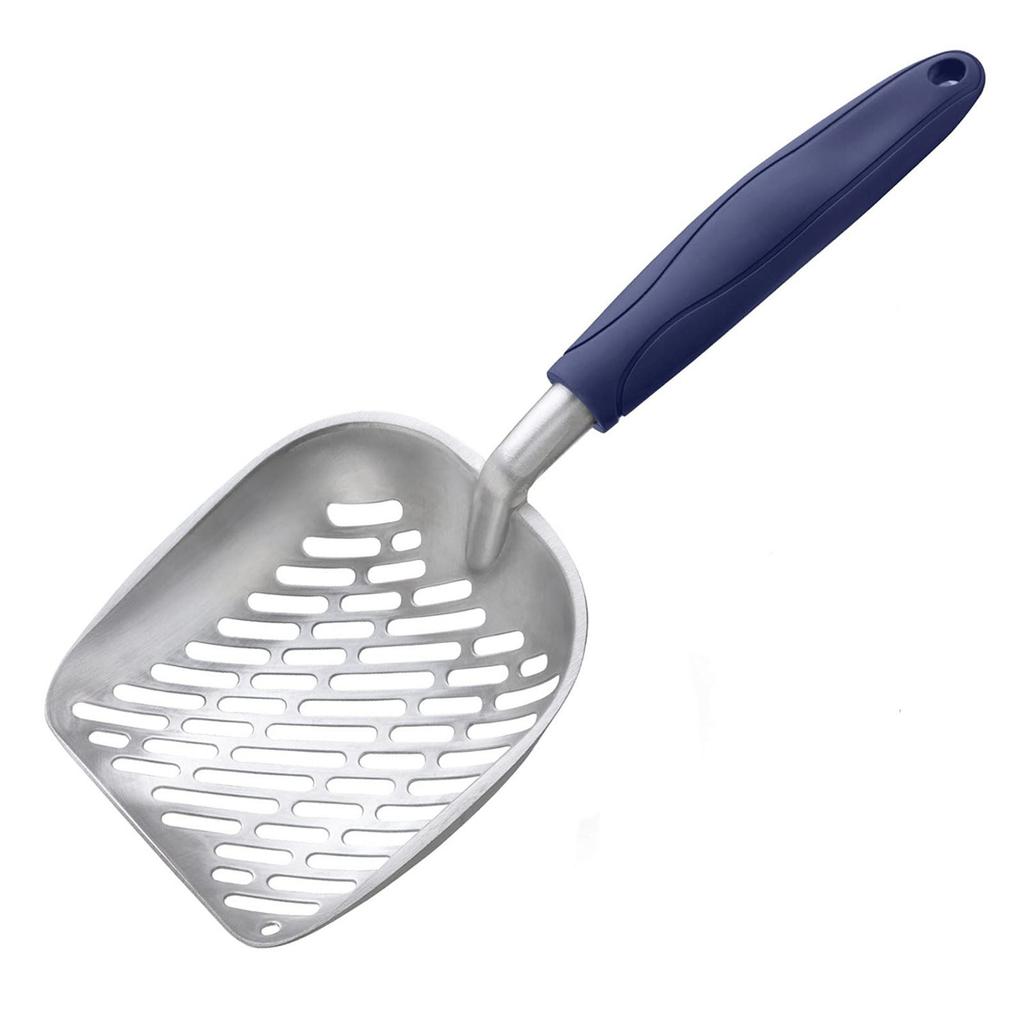 Aluminum Alloy Cat Litter Scoop Metal Poop Scooping Cat Scoop Long Handle Cat Litter Scoop Large