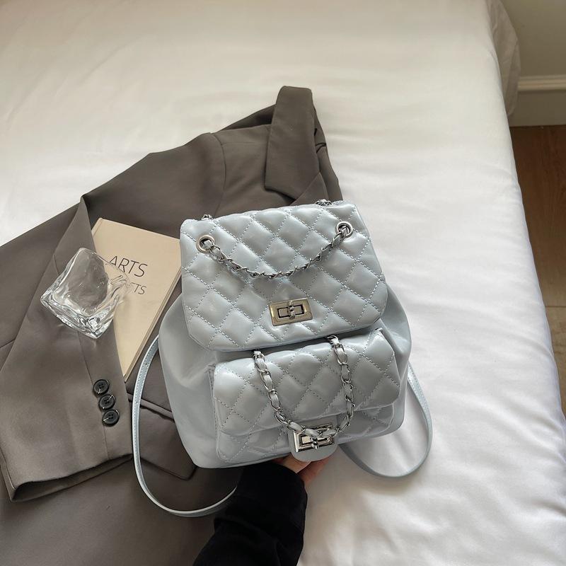 Korean niche chain lightweight small backpack women's 2025 summer new student commuting oblique span bag high value bag