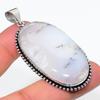 Dendrite Opal Gemstone Handmade 925 Steling Silver Jewelry Pendant 2.48" AP-18568