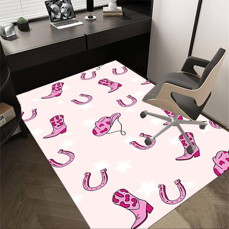 1 Stück Cowboystiefel Hufeisen Extra Groß Rutschfester Boden Teppich, Büro, Familie, Studio Großer Teppich Innen Teppiche, Auffälliges Statement-Stück