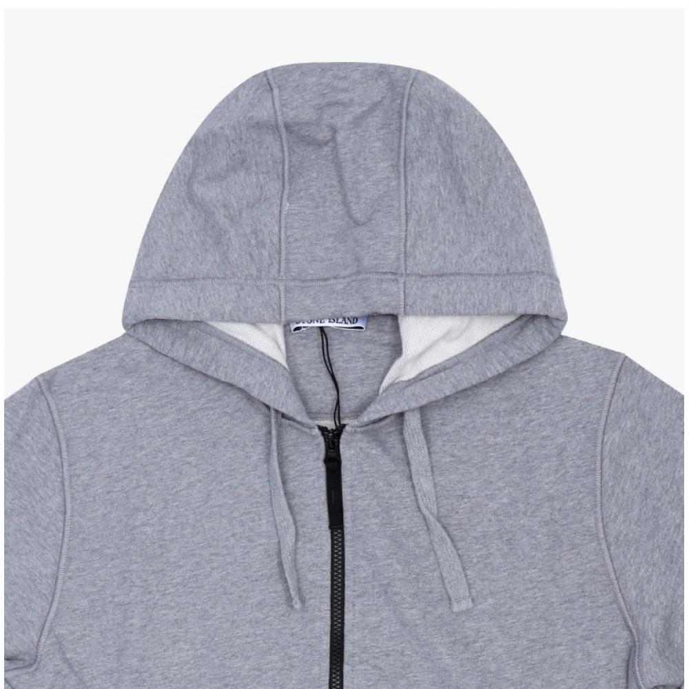 Мужская толстовка Stone Island с капюшоном и молнией, нашивка с логотипом S0m51 V0m64