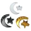 Ramadans Eids Mubarak Decorative Moon and Star Snacks Tray Dessert Tray for Table Decoration and Party Favor