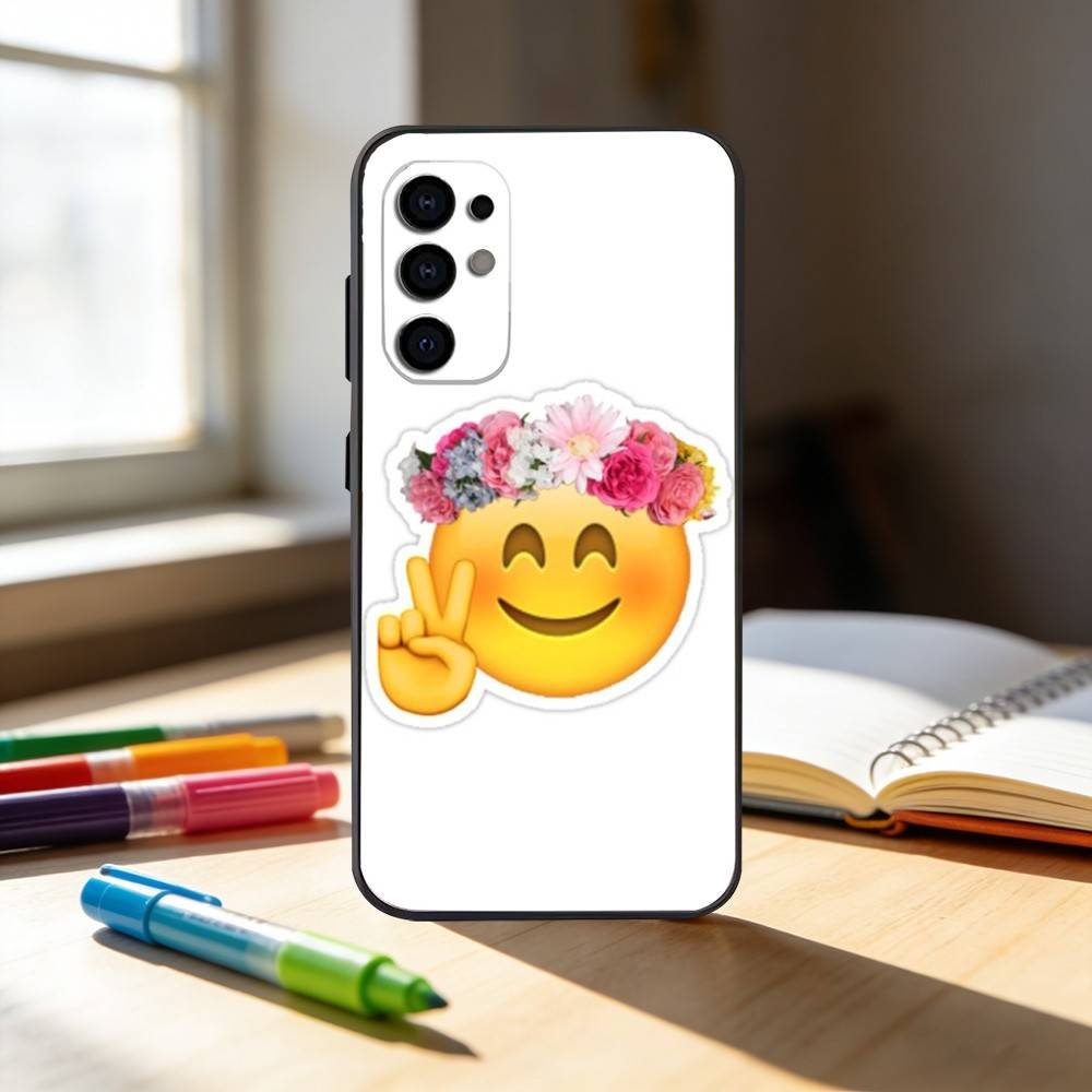 spring emojis  Phone Case For Samsung S25,S24,S21,S22,S23,S30,Ultra,S20,Plus,Fe,Note,10,9,5G Black Cover