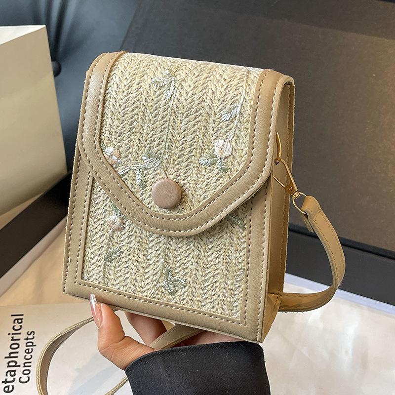 

Popular Mobile Phone Bag Spring Women s Versatile Straw Woven Bag Women s Fashionable Versatile One Shoulder Crossbody Bag Women