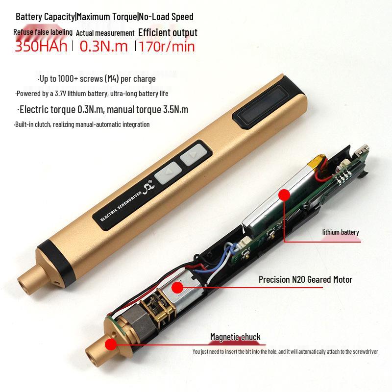 Rechargeable Mini Electric Screwdriver Set, 53-in-1 Multi-function Precision Tool