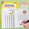 Pisanie po śladzie Liter A-Z Wielkie i Małe Ćwiczenia Pisania i Kolorowania Zeszyt Ćwiczeń Przedszkolna Nauka Angielskiego Montessori