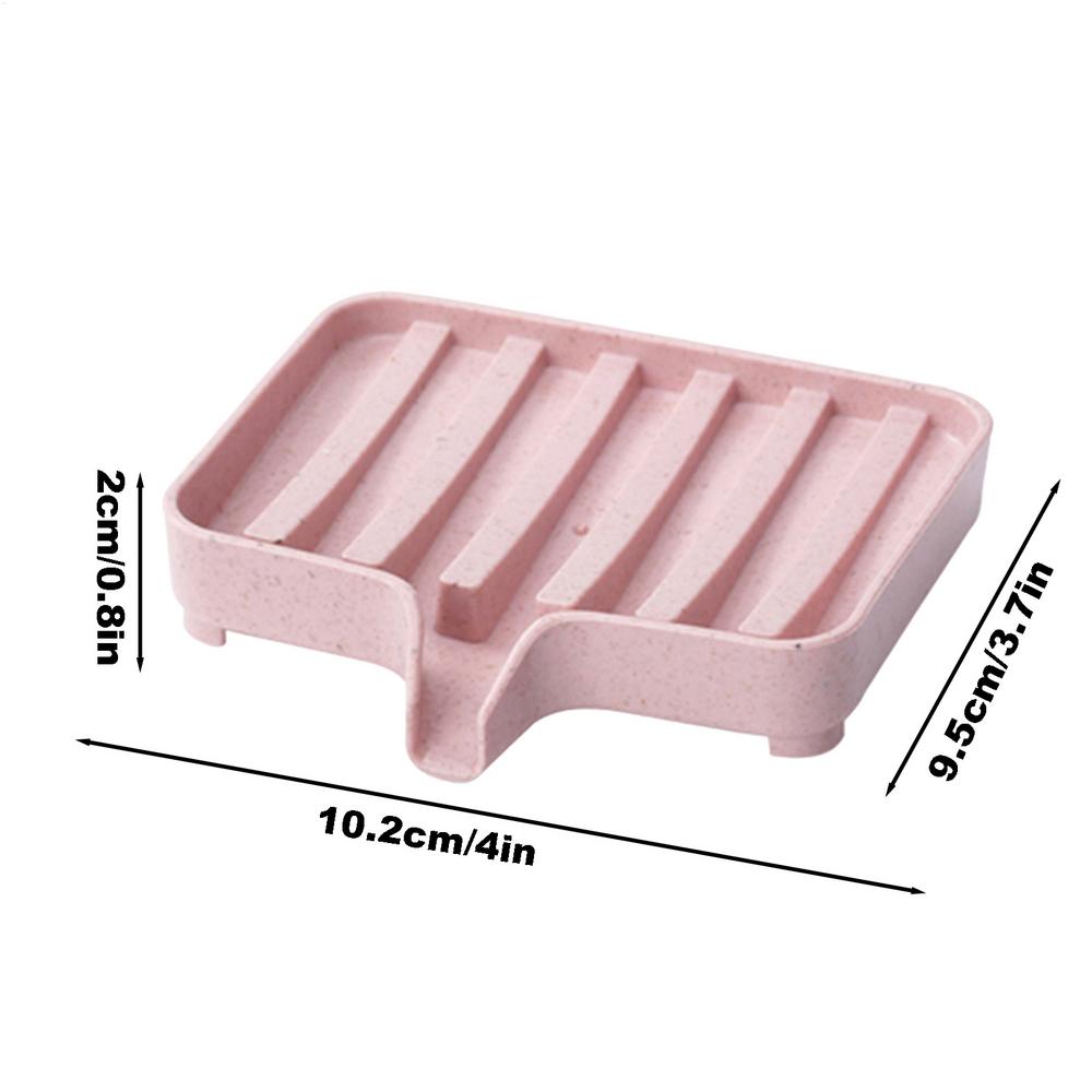 Soap Dish with Drain Multipurpose Household Soap Tray Shower Soap Storage Bathroom Accessories Soap Drain Rack for Bathroom