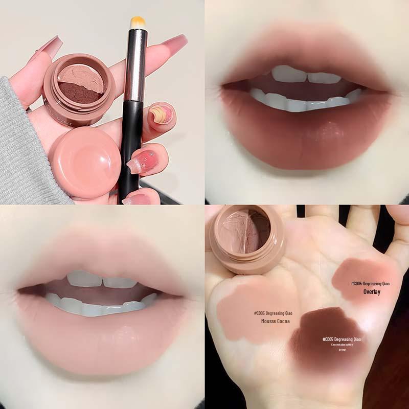 CAPPUVINI Dual-Color Soft-Focus Lip & Cheek Matte Tint Cream