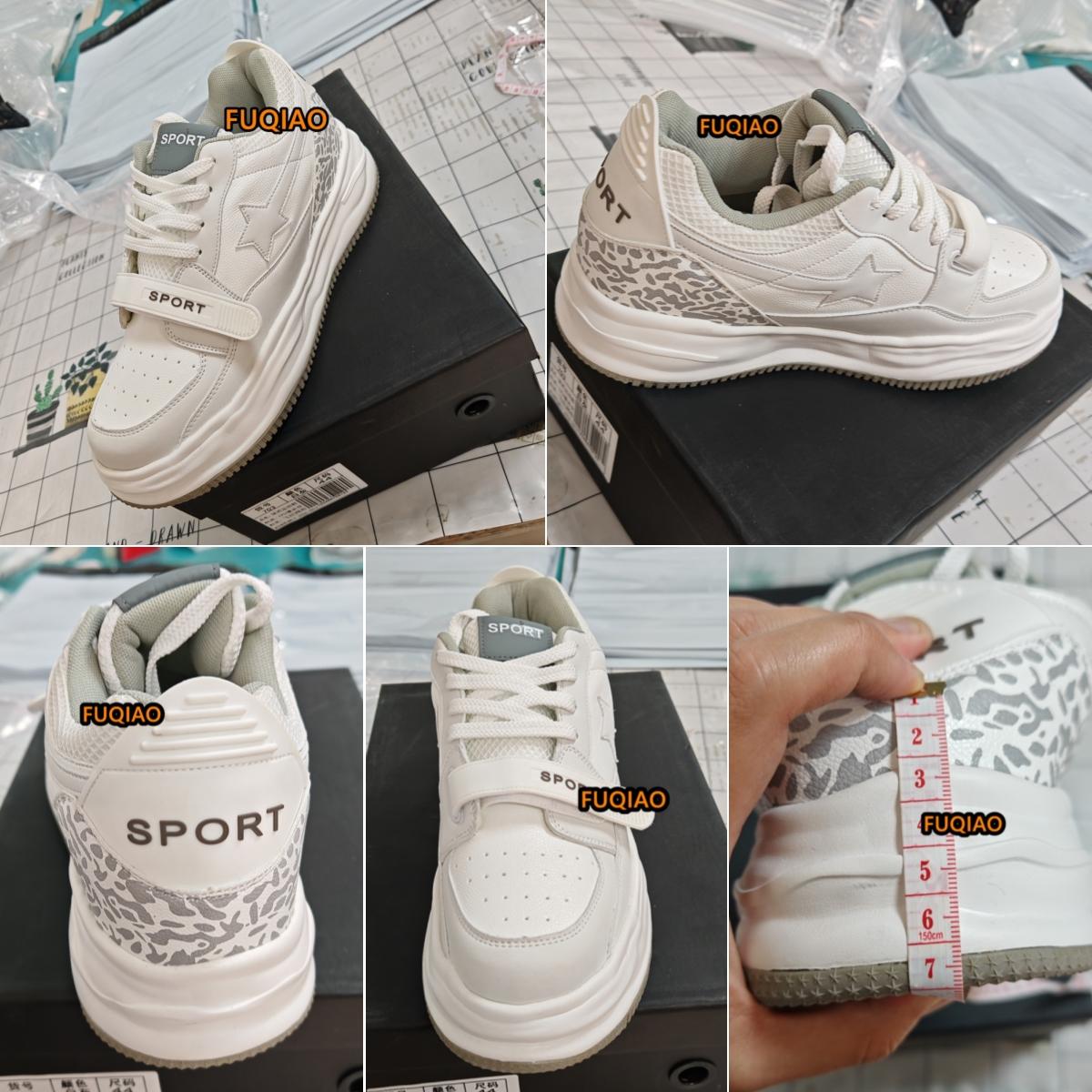 

White 7cm Invisible Height Increasing Sneakers Casual Vintage Elevator Shoes For Men And Women Breathable Comfortable Sports 37