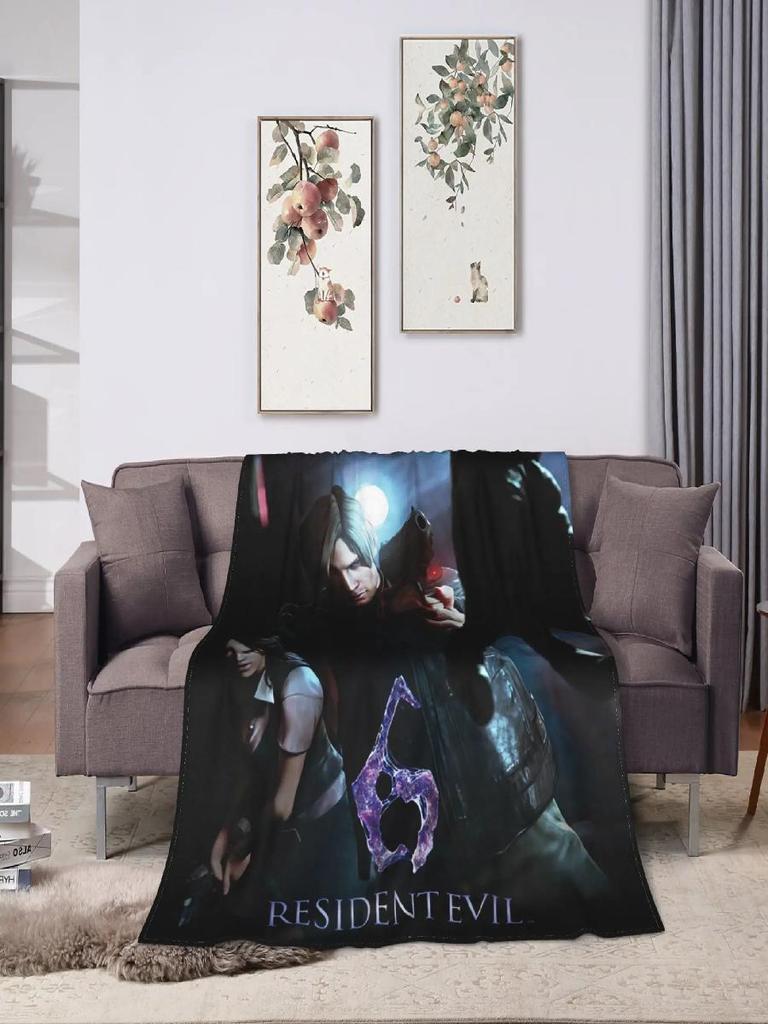 Super Warm Flannel Throw Blanket for Kids and Adults Resident Evil Graphic Design Ideal for Living Room Sofa Bed Cover Picnic H