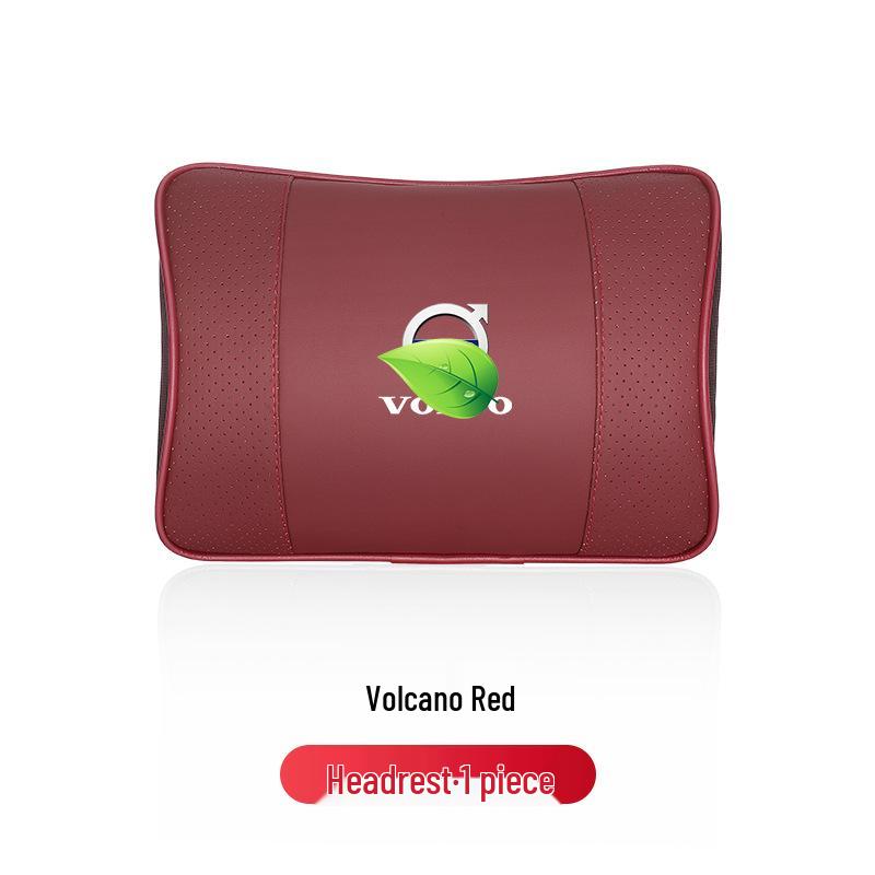 Volvo Car Neck & Lumbar Support Pillow for S60/S90/XC60/XC40 - Memory Foam Backrest Cushion