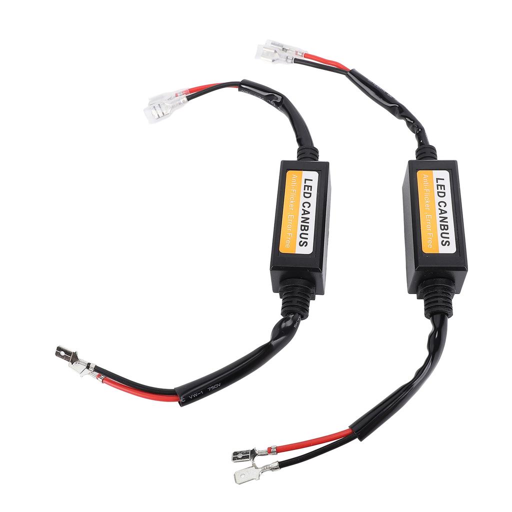 2Pcs LED Headlight Decoder 35W Water Resistant Anti Flickering Harness Warning Error Canbus Decoder 
