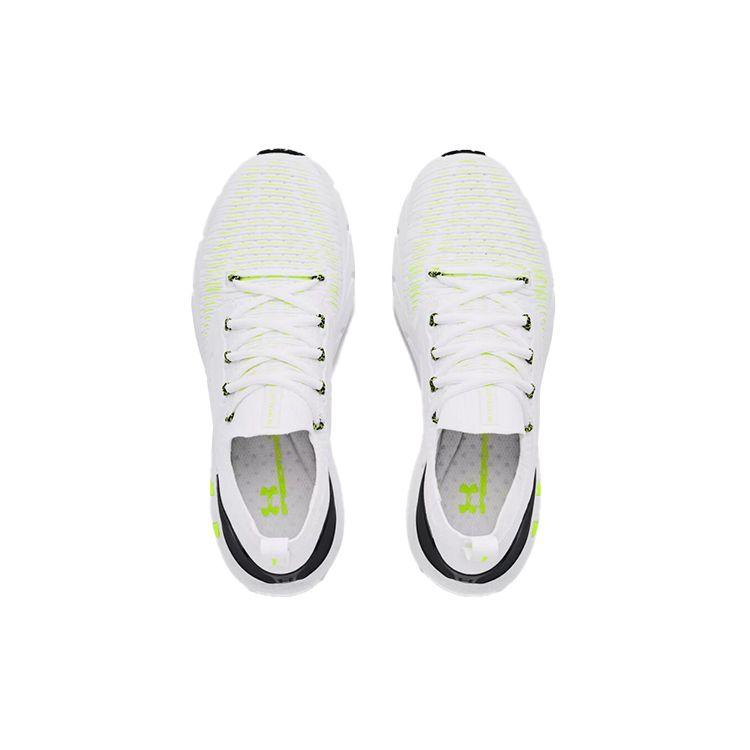 Under Armour HOVR Phantom 2 Comfortable Thick Sole Sports Fabric Synthetic Leather Low Top Casual Running Shoes Men Sneaker White Black 3024154-104