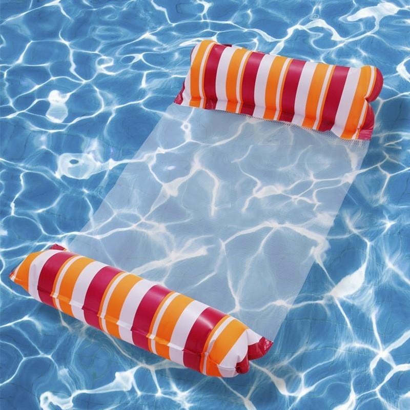 Foldable Double Color Inflatable Floating Raft For Water Fun In Outdoor Swimming Pool Eco-friendly Pvc Material 115*66cm