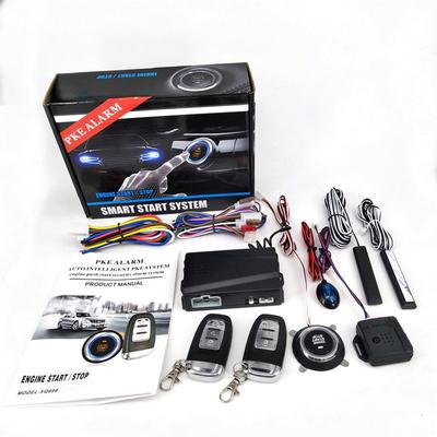 12V Car Alarm Passive Keyless One Button Start Remote Control System Push Button