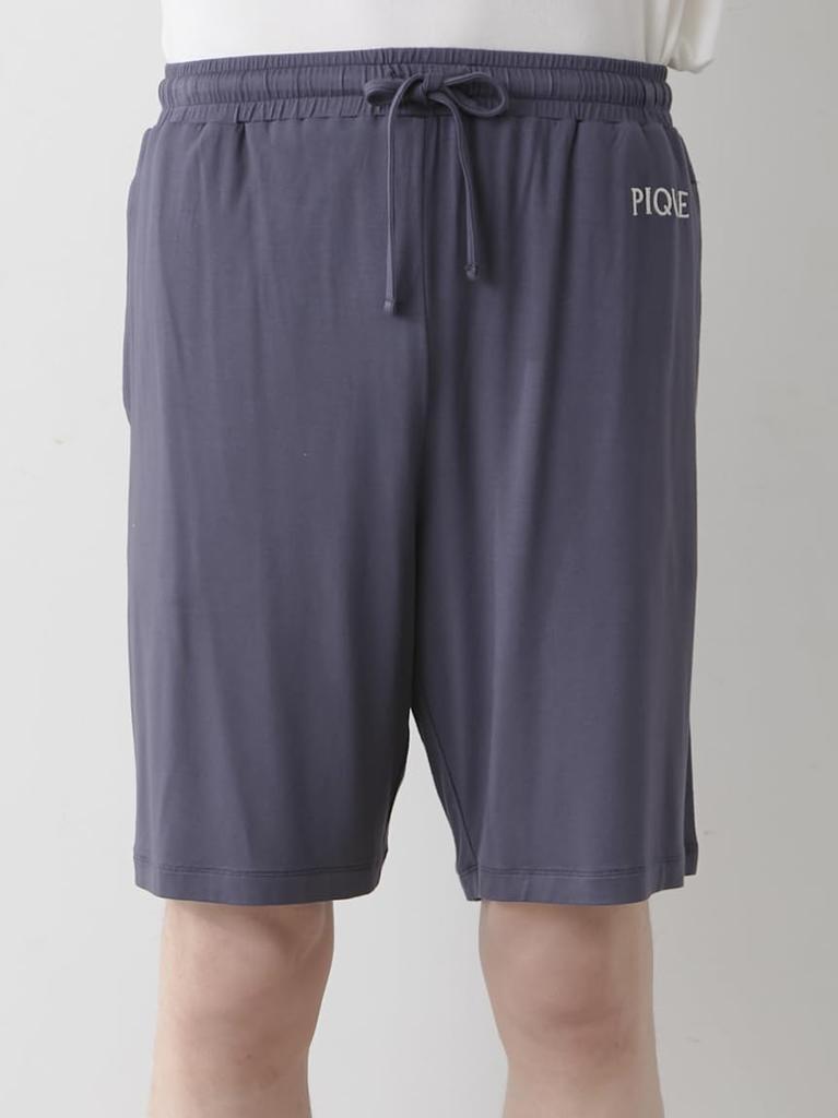 Gelato Pique HOMME Color Rayon Logo Shorts PMCP254221NVYM
