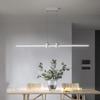 Minimal Sliver Dining Room Pendant Light Modern Simple Dining Room Dining Table Island Bar White Column Slotted Teahouse Pendant