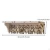 Carved Wall Shelf Distressed Wooden Shabby Chic Shelves for Living Room, Entryway, Hallway