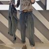 Women's Plus Size High-Waisted Slimming Straight-Leg Jeans - Autumn/Winter Loose Fit Harem Pants