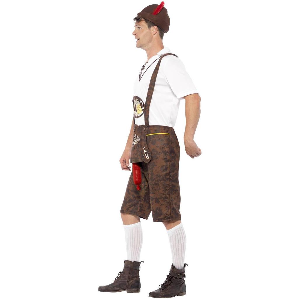 Smiffys Conjunto de Fantasia Oktoberfest Masculino Brad Wurst