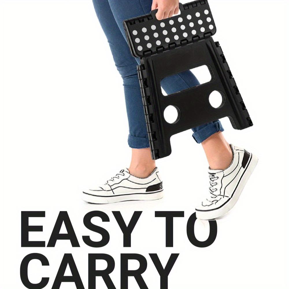 Portable Lightweight Non-Slip 1pc Foldable Step Stool - with Handle for Outdoor Camping, Fishing, Picnics and Trips - Christmas Gift