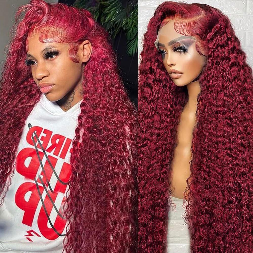 30 Inch Burgundy Body Wave Human