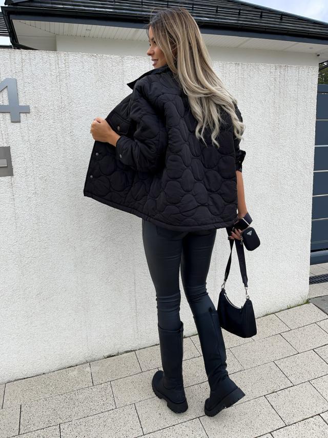 Winter European and American Style Long Sleeve Button Cotton-Padded Women's Jacket