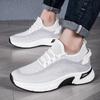 Men's Flyknit Height-Boost Running Shoes - Lightweight, Breathable Platform Sneakers for Spring/Summer